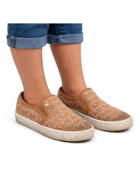 Michael Kors Kids MK Logo Slip-On Sneakers Size 13 Unisex